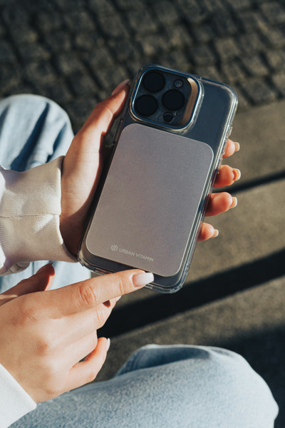 Urban Vitamin Burbank powerbank 3000 mAh, kobaltna celica - Silver
