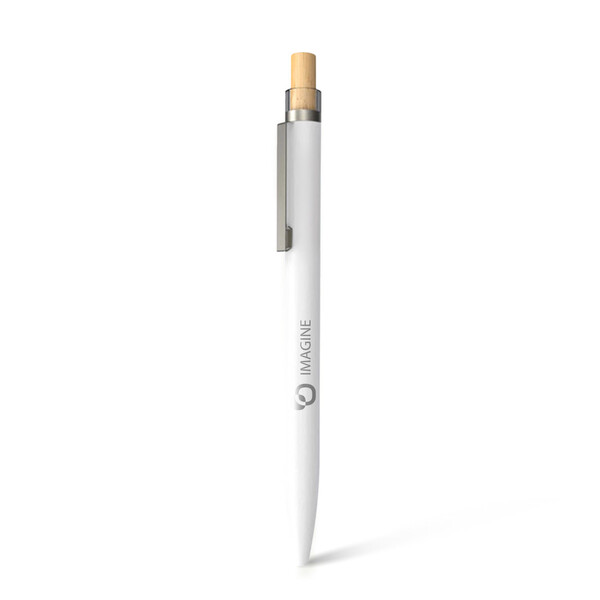 BAAM - BND184 - Stylo à bille en aluminium recyclé, bambou FSC® et ABS recyclé