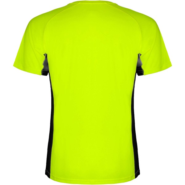 T-shirt sportiva a maniche corte da uomo Shanghai - Verde fluo / Nero / M