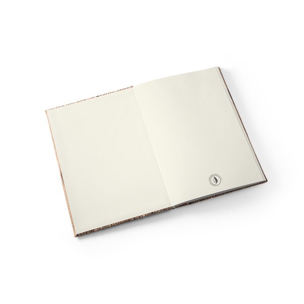 PS - NERUDA. A5 notepad in natural straw fibre