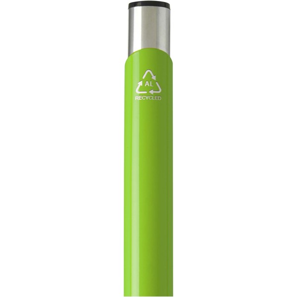 Penna a sfera in alluminio riciclato Moneta (inchiostro blu) - Lime