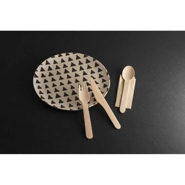 PS - SUYA. Wooden cutlery set