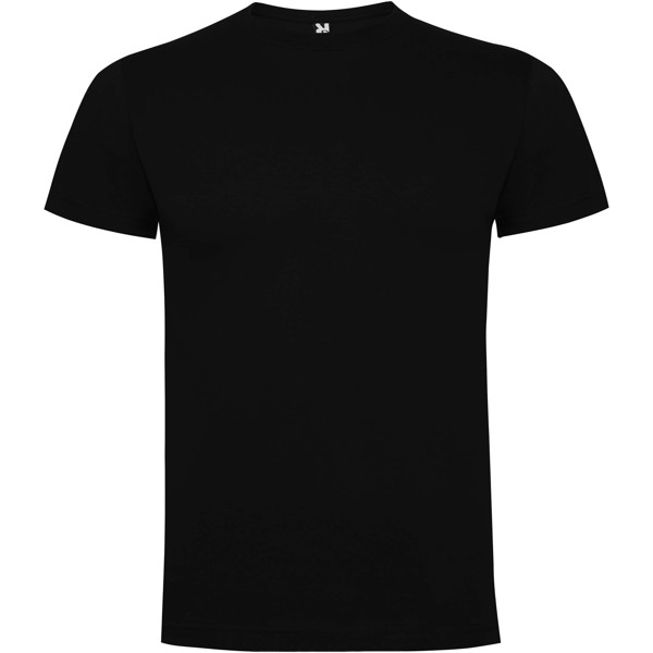 T-shirt a Maniche Corte con Grafica Holiday sul Davanti da Uomo in colore nero