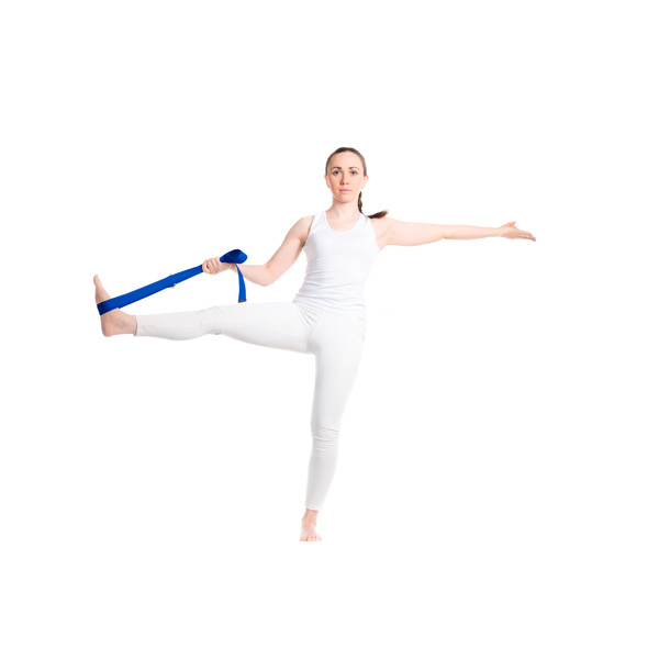 Sangle de yoga Virabha en RPET - Bleu