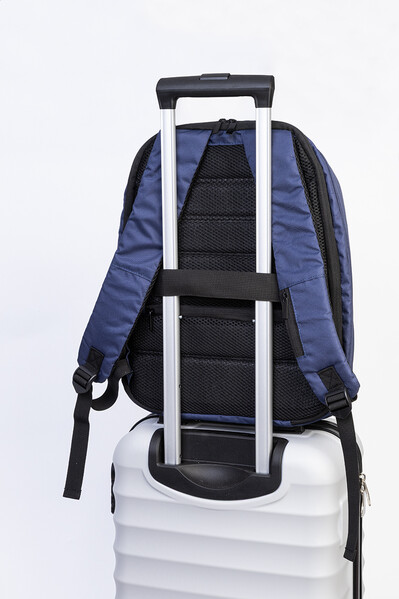 Sac à dos en RPET Leland - Bleu Foncé