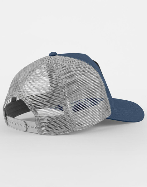 Appliqué Patch 5 Panel Trucker - Black / Stone / ONE SIZE