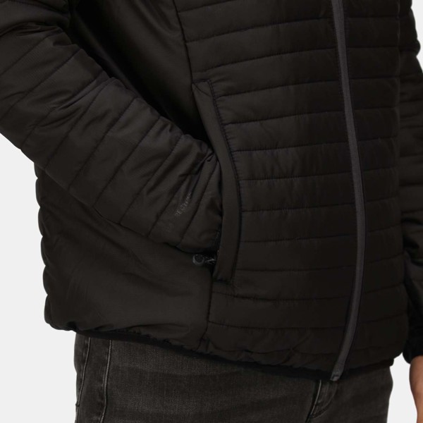 Honestly Made Recycled Thermal Hooded Jacket - Black / 2XL