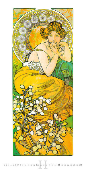 Nástěnný kalendář Alfons Mucha 2027