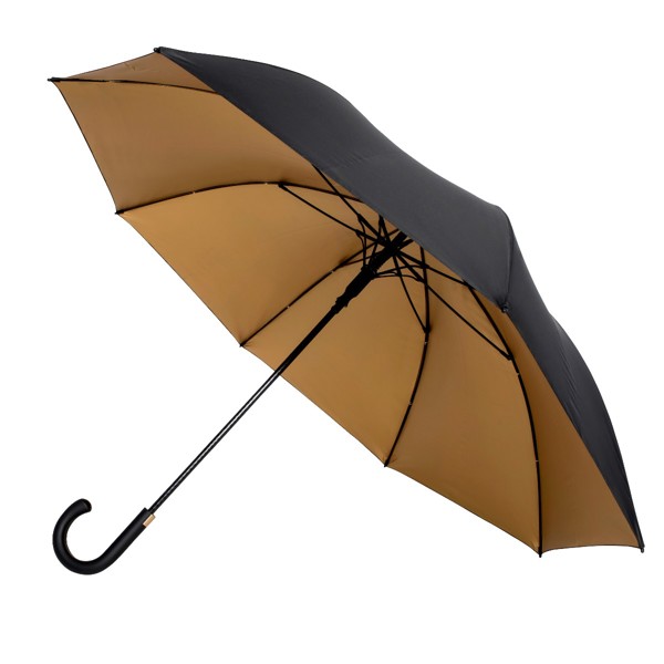 FALCONE - Grand parapluie - Automatique - Windproof -  120 cm - Noir / Or