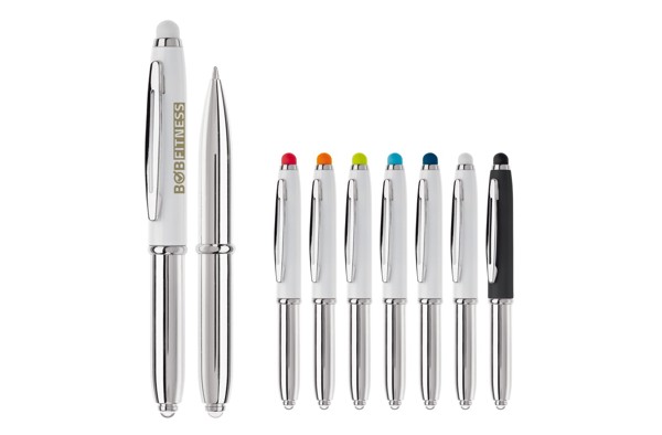 Stylus shine, with light - White / Red