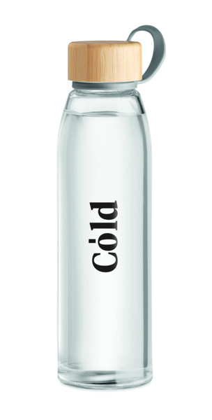 Steklenica Fjord, pokrov iz bambusa, 500 ml