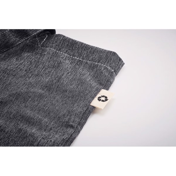 Foldable shopper bag 140 gr/m² Duofold - Black