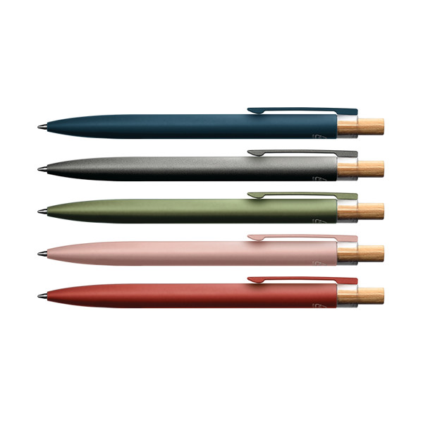STYLO BILLE ECRITURE BLEUE EN ALU RECYCLE - Gris
