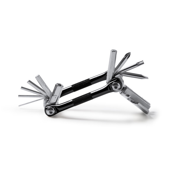 Personalised stainless steel multi-tool with 11 functions