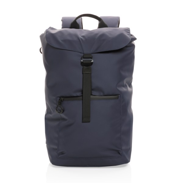 Sac à dos ordinateur 15,6" en rPET déperlant Impact AWARE™ - Bleu Marine