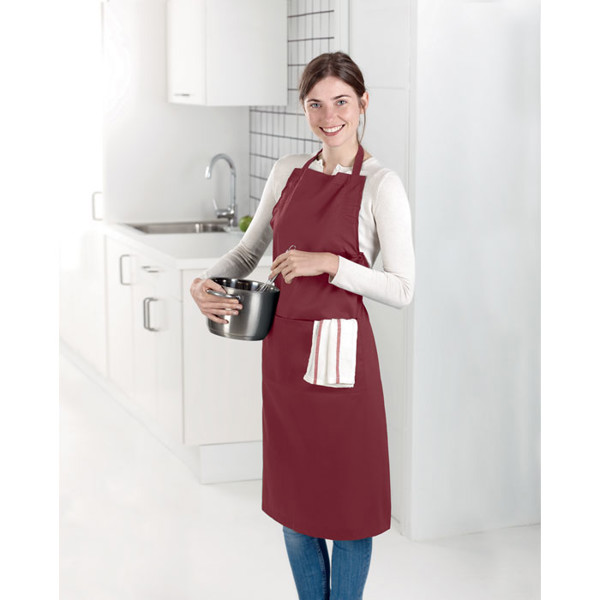 Opremljen predpasnik Kitab, 190 g/m², 2 žepa - Bela