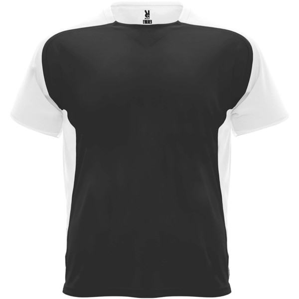 T-shirt de sport Bugatti à manches courtes pour enfant - Noir / Blanc / 16