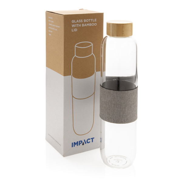 Xd Collection glass bottle,750ml bamboo lid