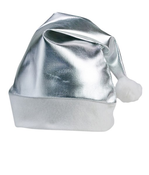 White and deals silver santa hat