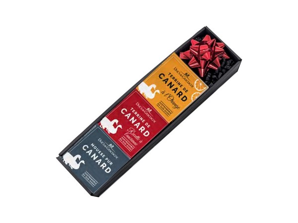 Darčekový set „Kačacie Nokturno“, 3x65g paštéty Ducs de Gascogne