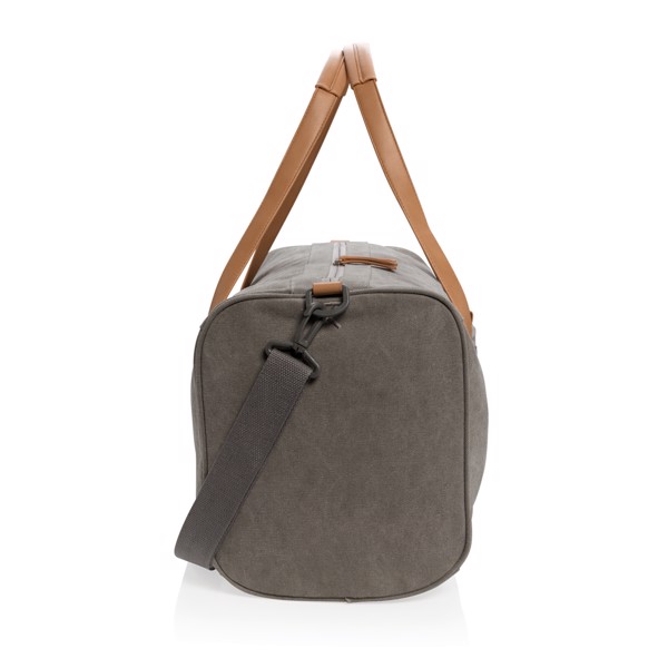 Canvas travel/weekend bag PVC free - Grey