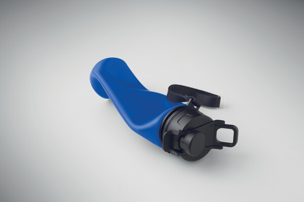 Bouteille de sport en silicone Lett - Bleu Royal