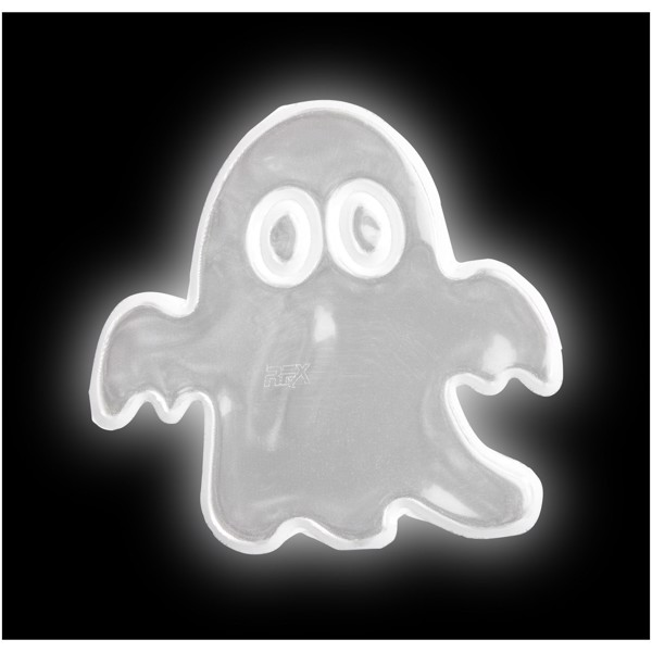 RFX™ S-12 ghost M reflective PVC sticker - White