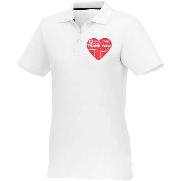 Helios short sleeve women's polo - White / 4XL