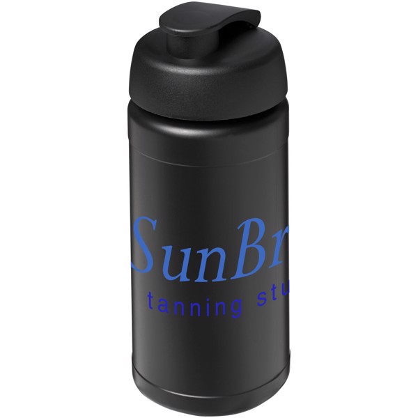 Sportovní láhev s vyklápěcím víčkem Baseline® Plus 500 ml - Černá
