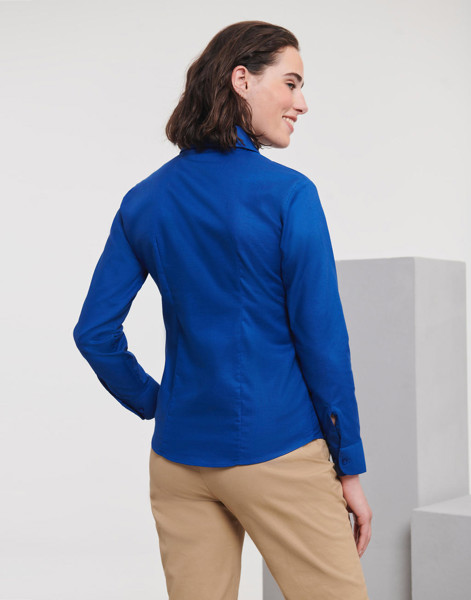 Ladies' Classic Oxford ShirtLS - White / XS (34)