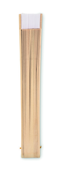 Wooden hand fan Woodfan - White