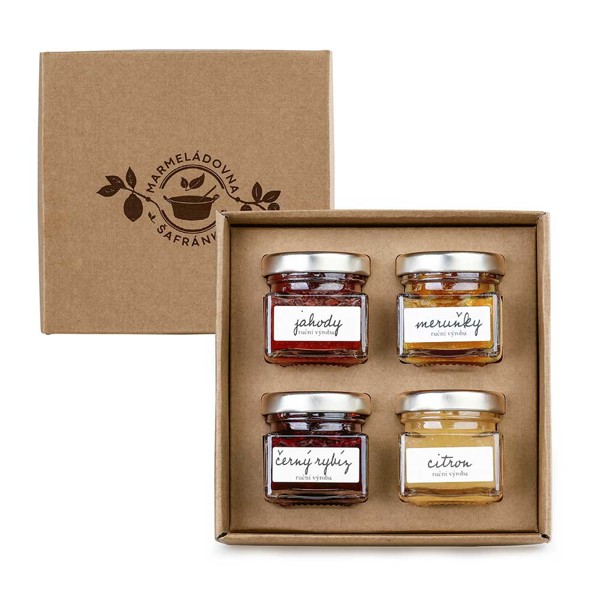 Výběr džemů v dárkové krabičce JAM GIFT BOX