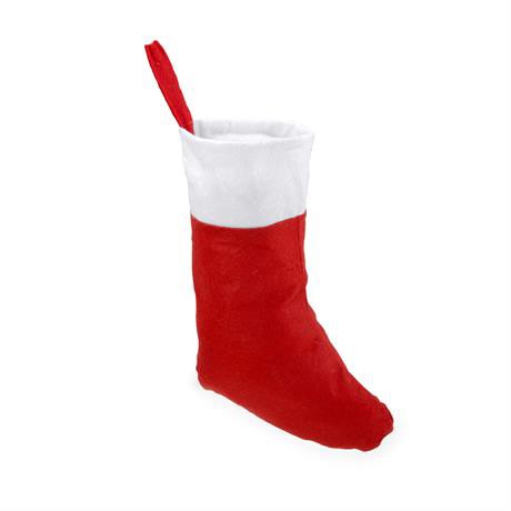 Personalised Christmas stocking with branding band and hanging strap