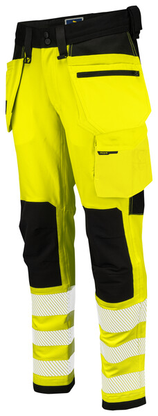 6573 Pant stretch Yellow/Black C146