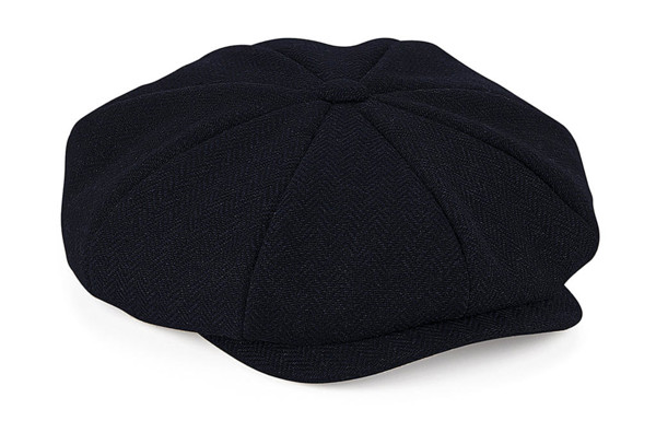 Heritage Bakerboy Cap - Charcoal Herringbone / S/M