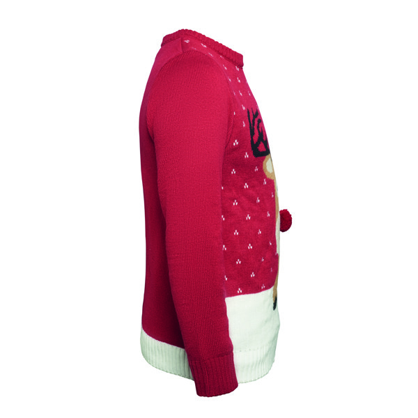 Karácsonyi pulóver L/XL Shimas - Piros