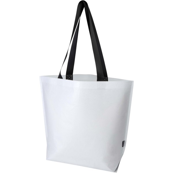 Duo GRS gerecycleerde dubbelgelamineerde oversized draagtas 30L - Wit