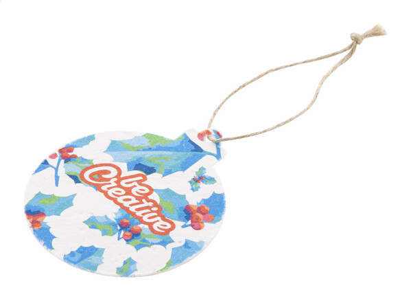 Custom Seed Paper Christmar Tree Ornament CreaJul Seed - Round