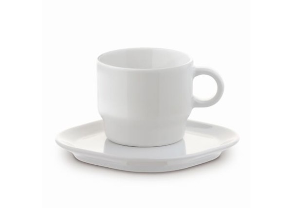 Cup &amp; saucer square Satellite 180ml
