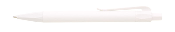 Marci Corn Pla Plastic Ballpoint Pen - White