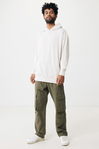 Sweat à capuche avec poches latérales IQONIQ Yengo - Ivory White / XS
