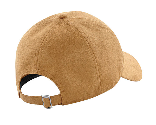 Faux Suede 6 Panel Cap - Black / ONE SIZE
