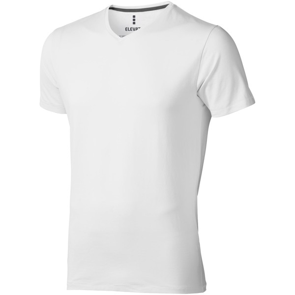 Kawartha short sleeve men's GOTS organic V-neck t-shirt - White / M