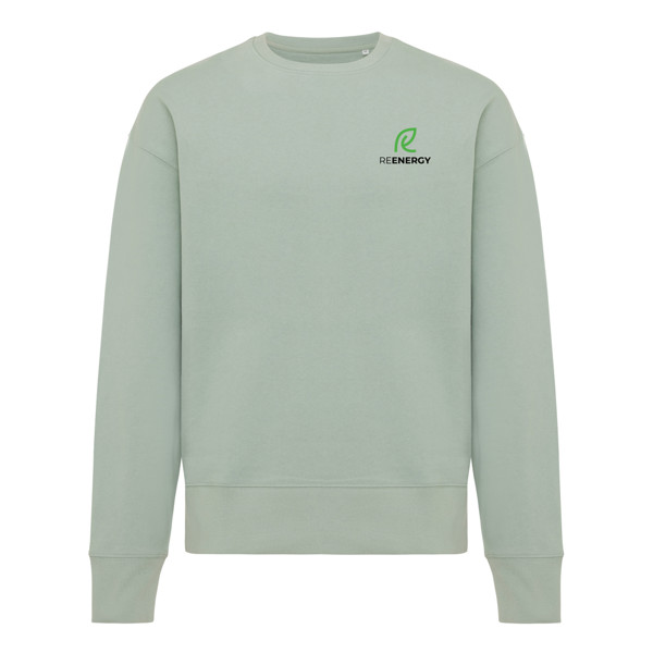 Mikina Iqoniq Kruger relaxed fit z recykl. bavlny - Iceberg Green / M
