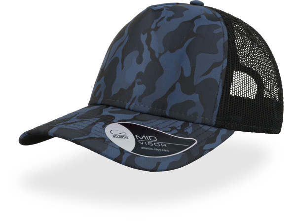 5 Panel Trucker Cap "Rapper Camo" Atlantis | Rapper Camou - Royal / onesize