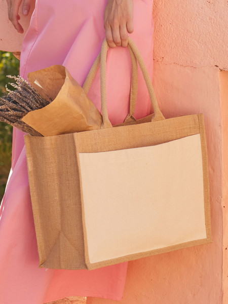 Cotton Pocket Jute Shopper