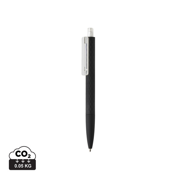 X3 black smooth touch pen - Transparent / Black