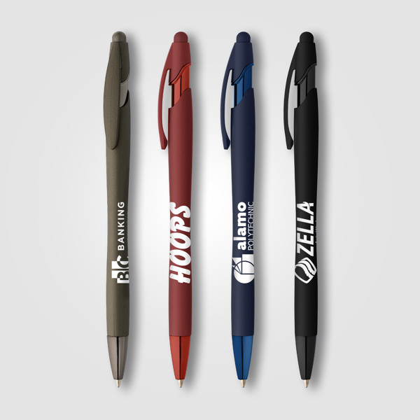 La Jolla Softy Monochrome Classic Pen w/Stylus - Assorted / Silkscreen