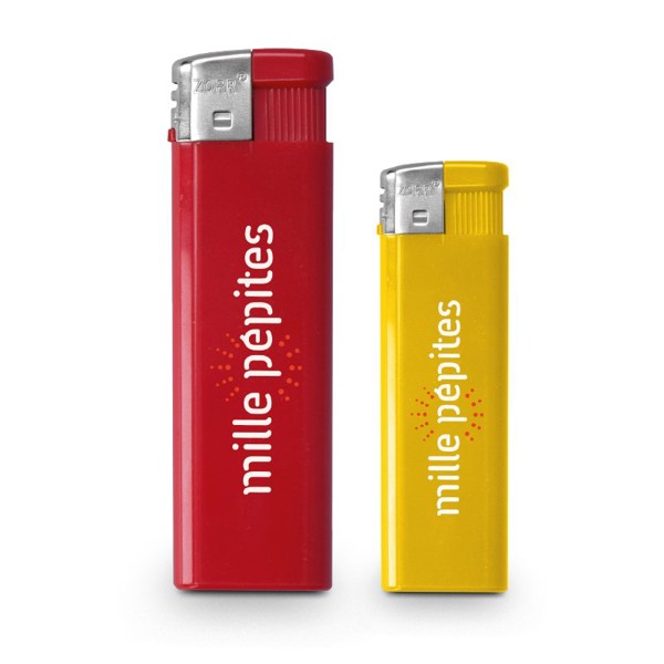 REFILLABLE 'PIEZO' CIGARETTE LIGHTER - Blanc / 