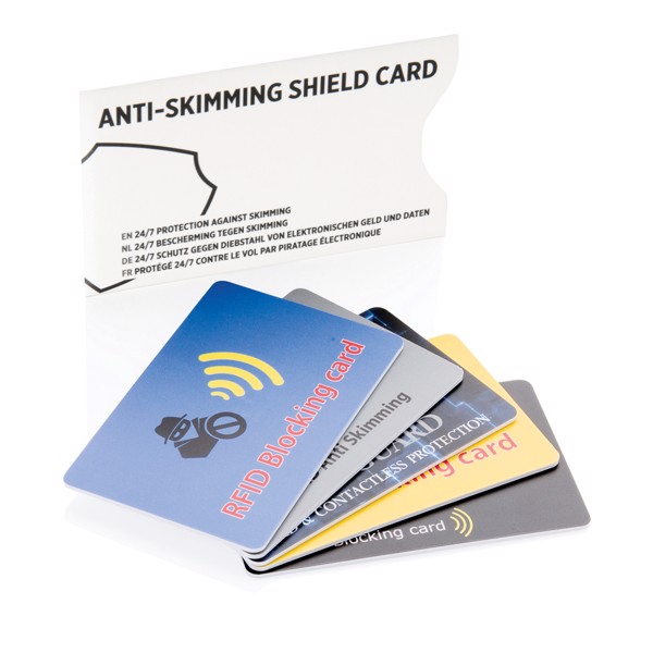 XD - Anti-skimming RFID shield card with active jamming chip